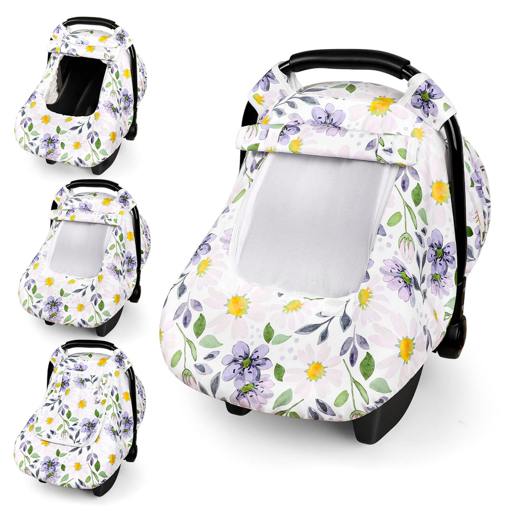 DAYEEBALL baby car seat cover with soft plush dots for cozy comfort