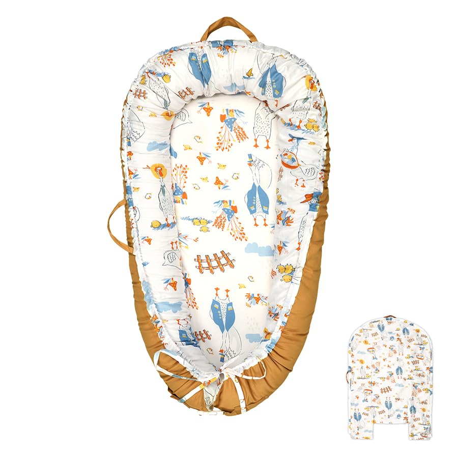 DAYEEBALL duck cover for baby lounger with a smooth zipper for easy removal