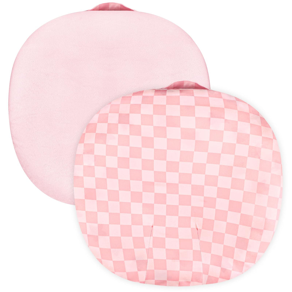 DAYEEBALL baby lounger cover pink side with soft fabric for newborn comfort.