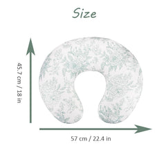 DAYEEBALL elastic fit nursing pillow cover adapts to curved pillows