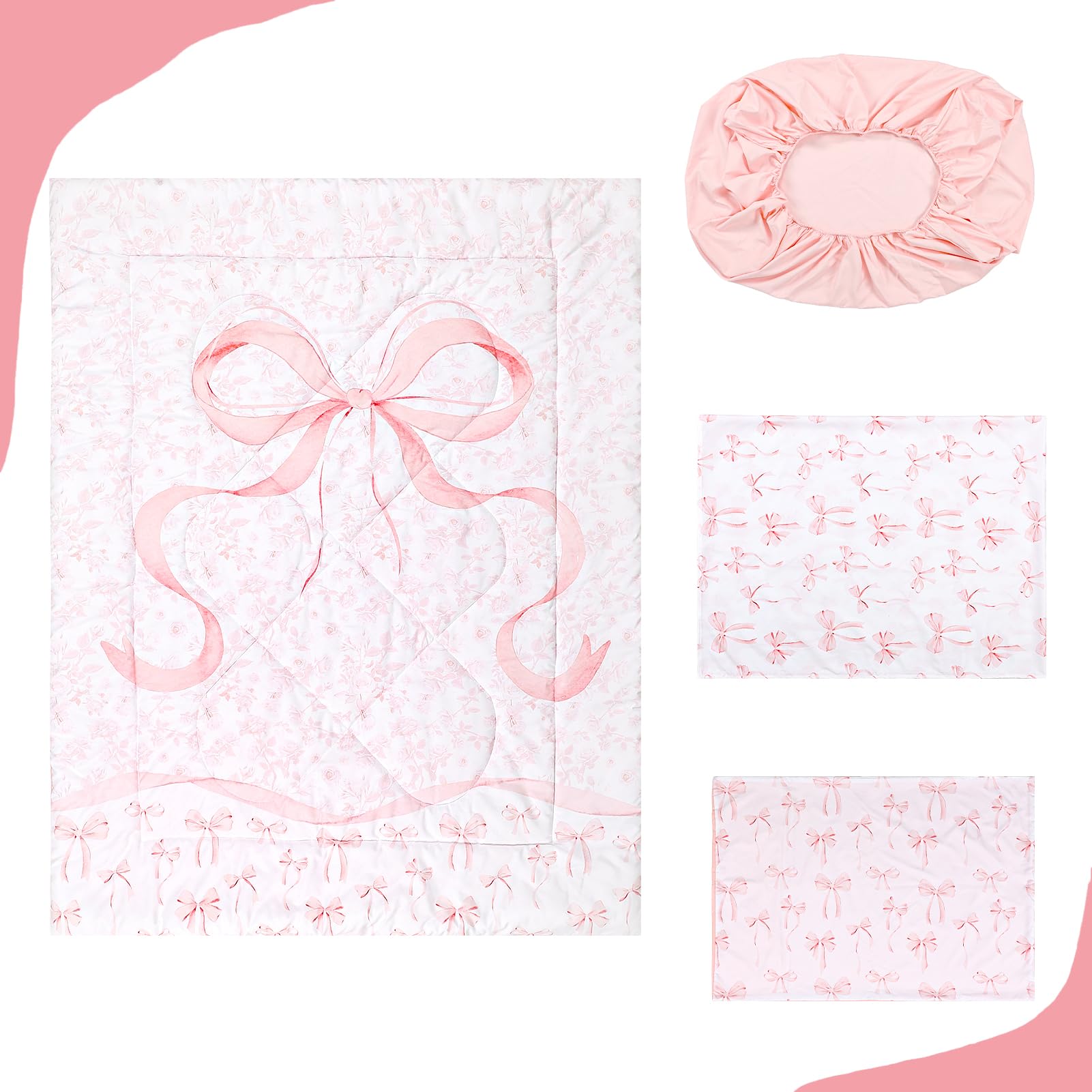DAYEEBALL imaginative pink bow pattern sparks playful bedtime stories