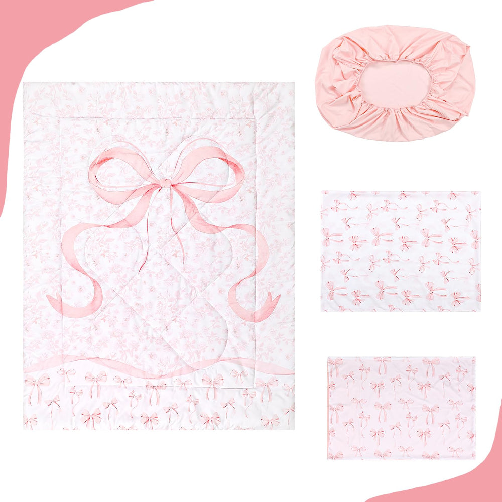 DAYEEBALL imaginative pink bow pattern sparks playful bedtime stories
