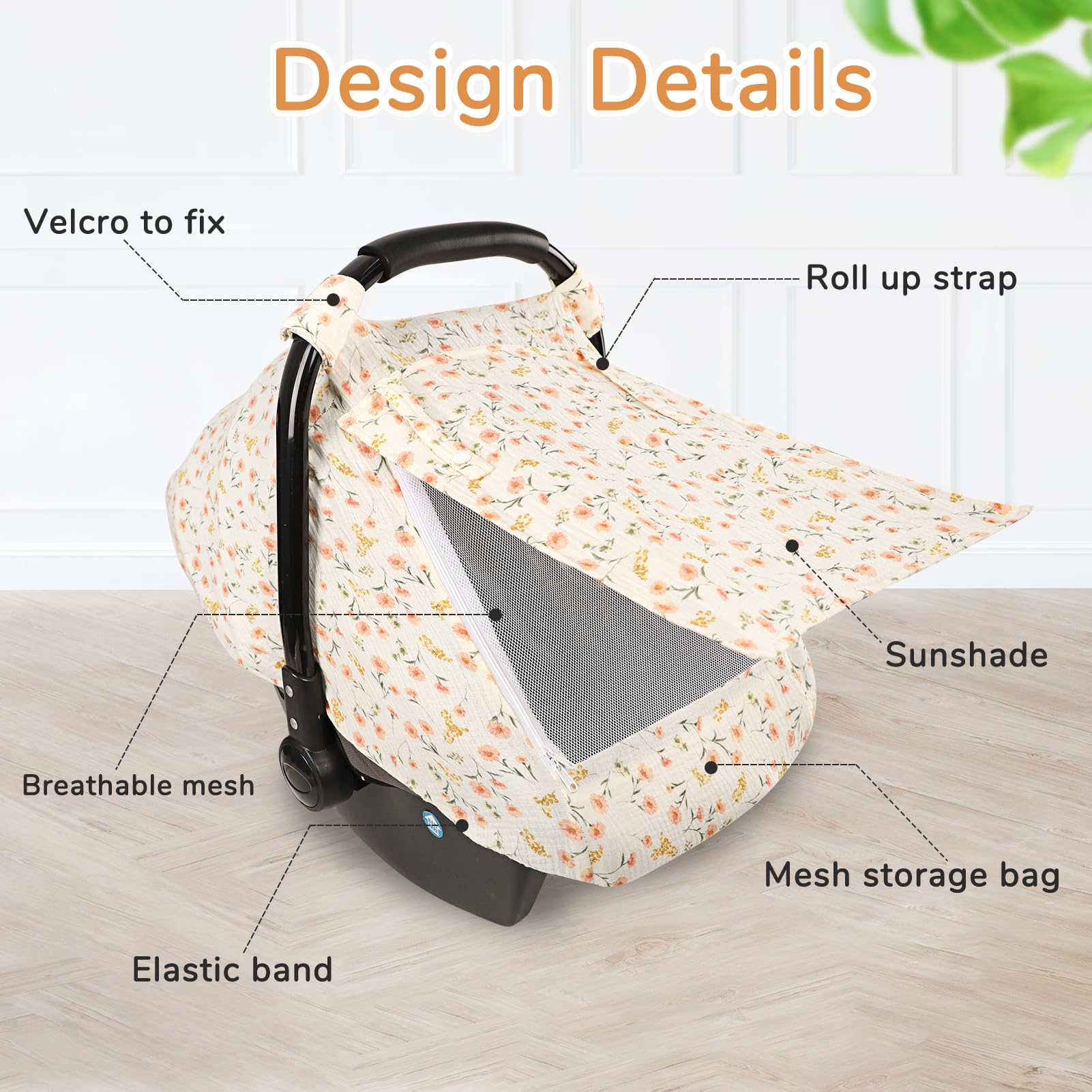 DAYEEBALL Velcro-secure attachment keeps cover steady on strollers.