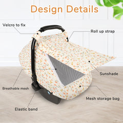 DAYEEBALL Velcro-secure attachment keeps cover steady on strollers.
