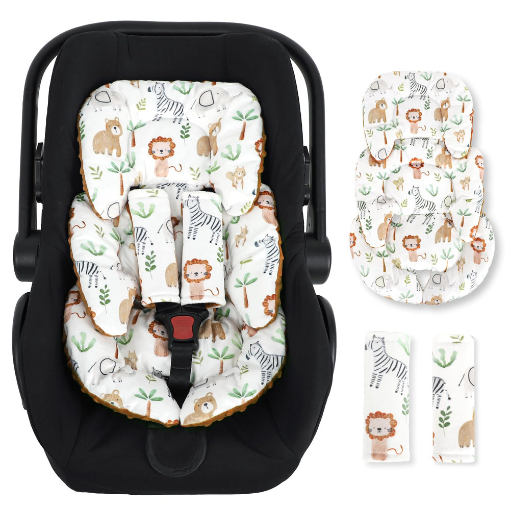 DAYEEBALL infant car seat insert front view shows full-body support