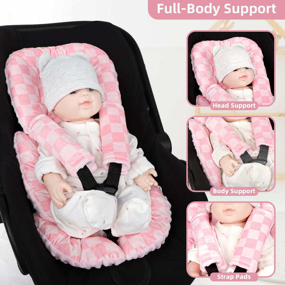 DayeeBall head-body support demonstrates full-body cradle alignment for newborns.