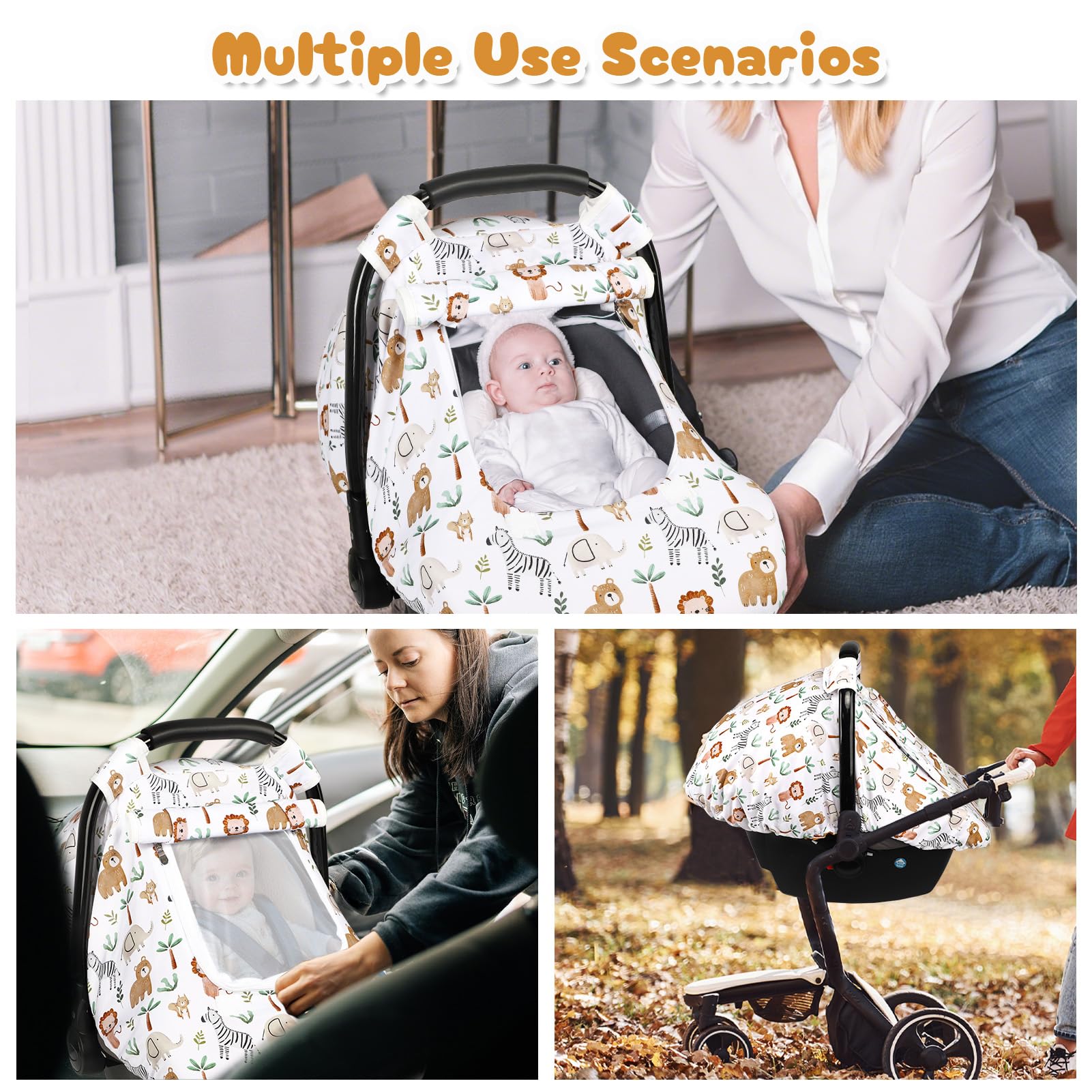 DAYEEBALL infant winter canopy with double-layer fabric for warmth