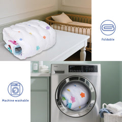 DAYEEBALL machine-washable mat simplifies cleanup after spills