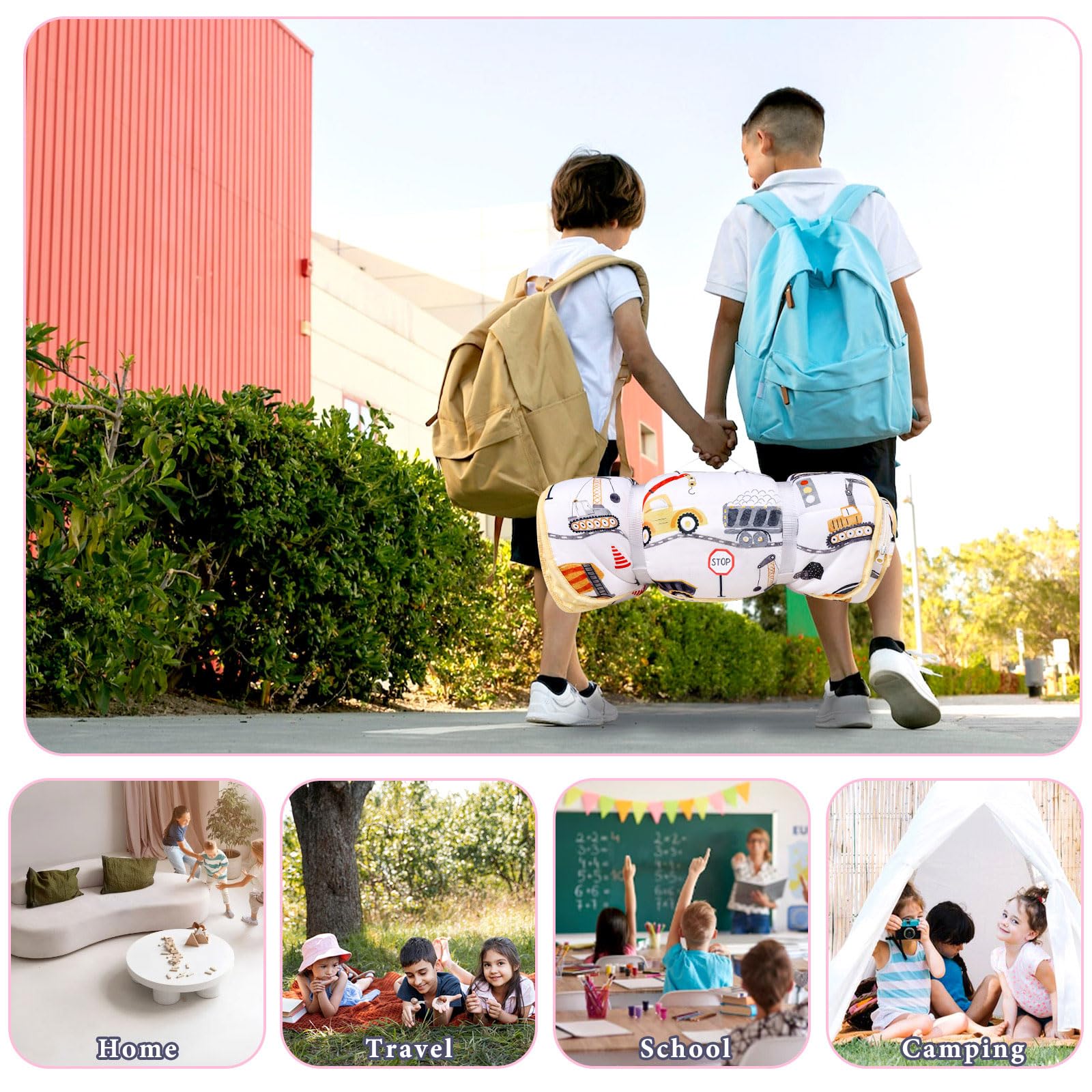 DAYEEBALL nap mat versatile for daycare, home, camping, and travel.