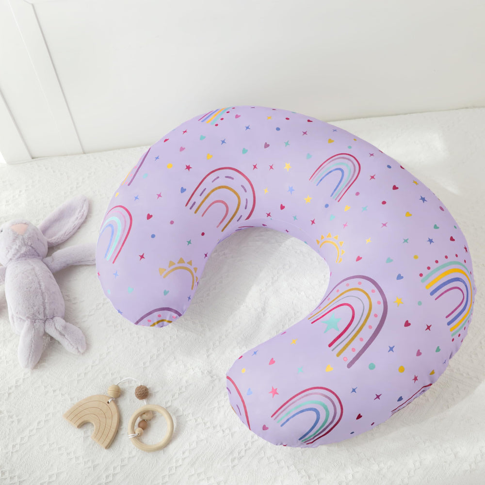 DAYEEBALL Nursing Pillow Cover hides a zipper to protect baby's skin
