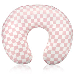 DAYEEBALL nursing pillow cover pink checkerboard offers soft, skin-friendly comfort for newborns
