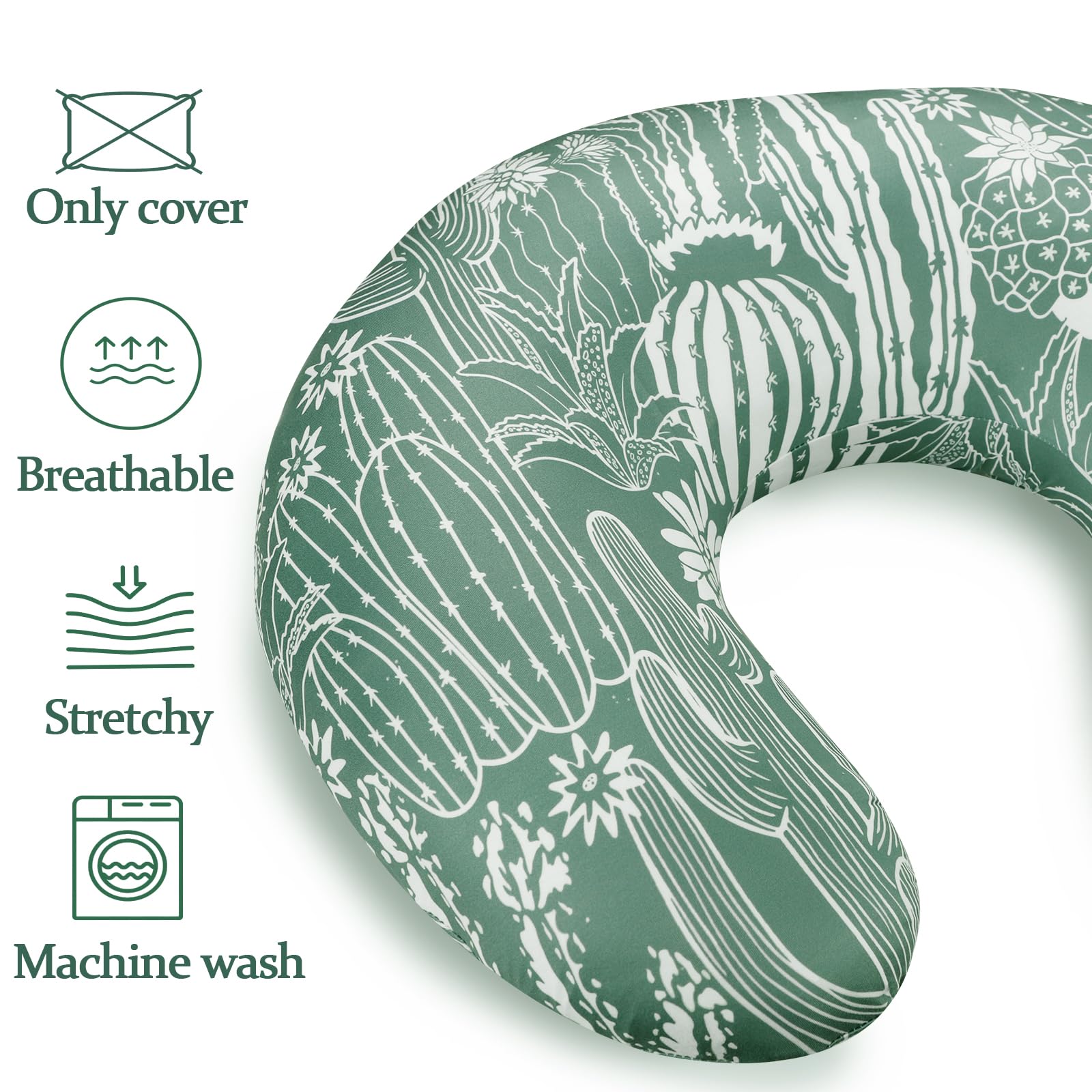 DAYEEBALL soft, breathable fabric protects baby's delicate skin during feeds.