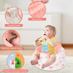 DAYEEBALL three-hole design aligns with Bumbo harness for secure, easy use.