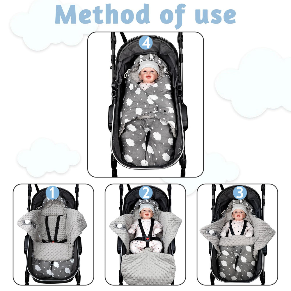 DAYEEBALL warm car seat cover plush fabric for cozy travels