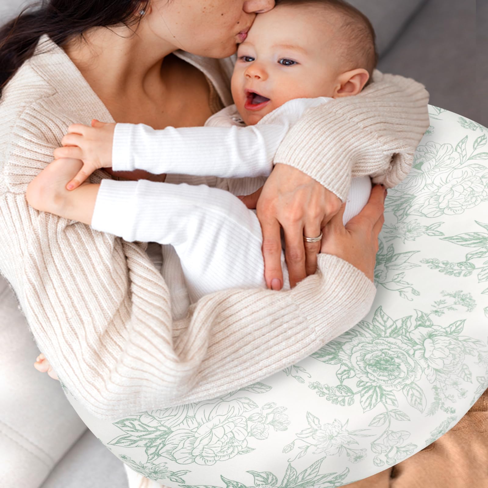 DAYEEBALL washable nursing pillow cover simplifies cleaning after feeds