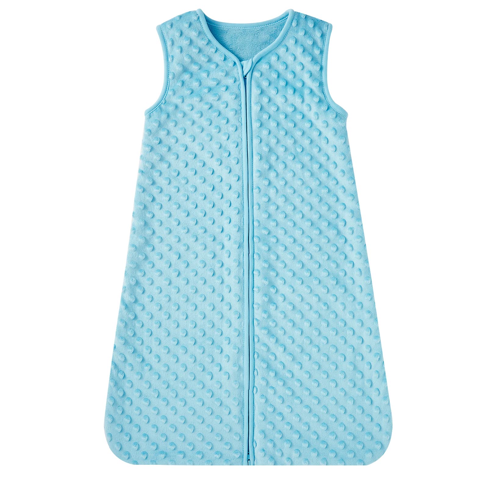 DaysU baby sleep sack with plush dots close-up highlighting soft texture.