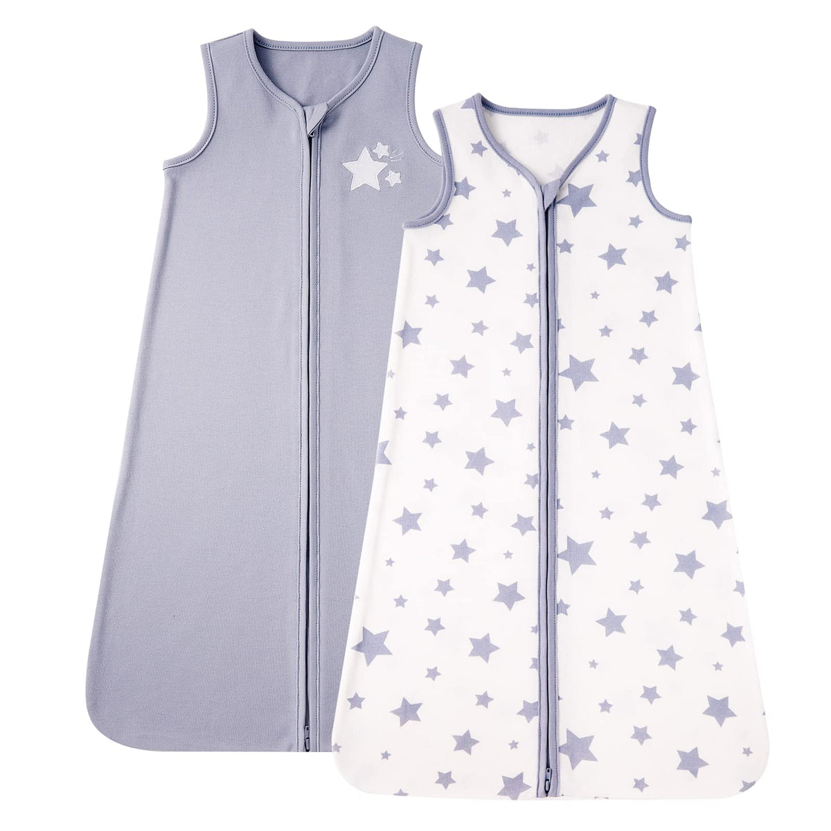 DaysU baby sleep sack star pattern small for newborns, breathable cotton comfort.