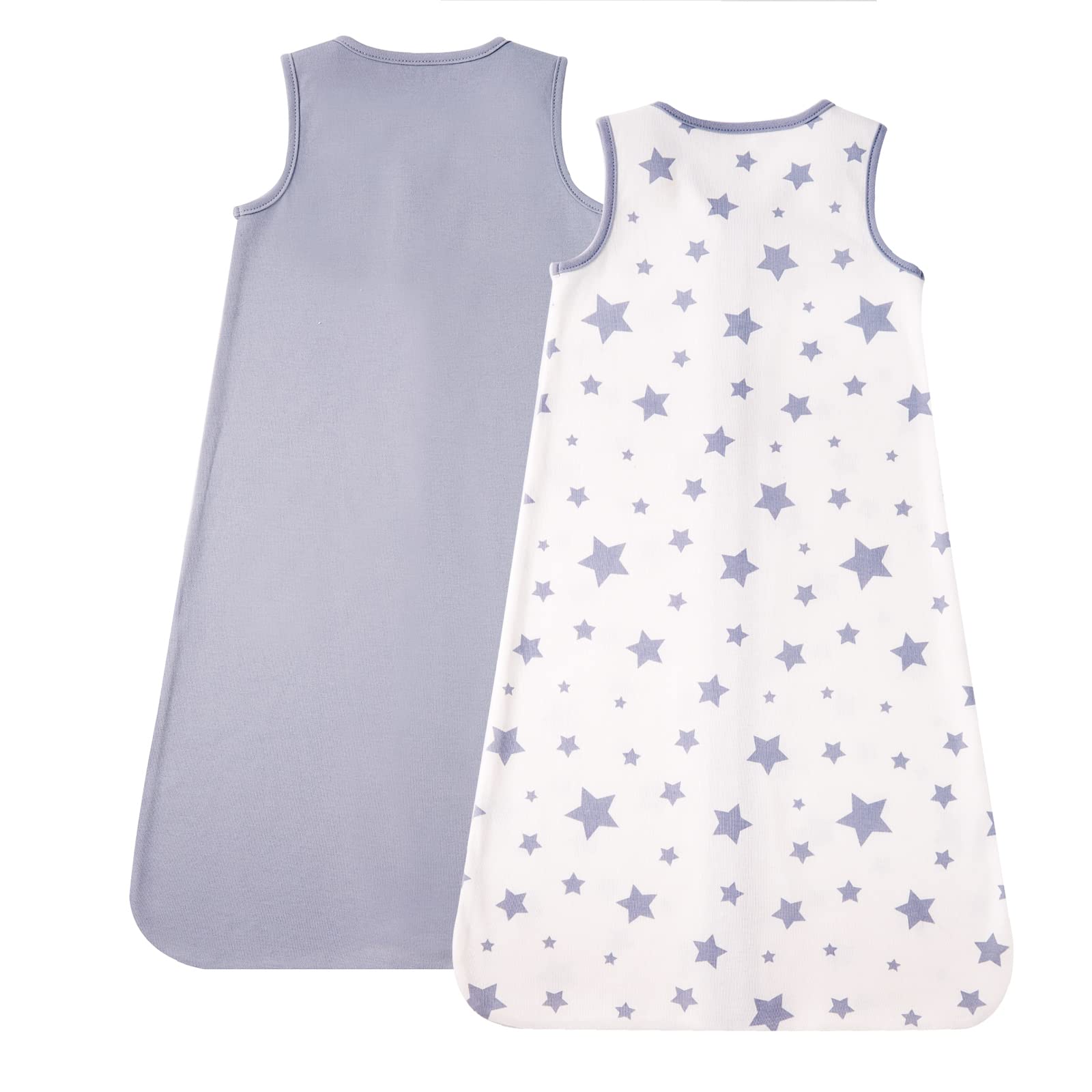 DaysU sleep sack two-pack with stars, easy diaper changes and warmth.
