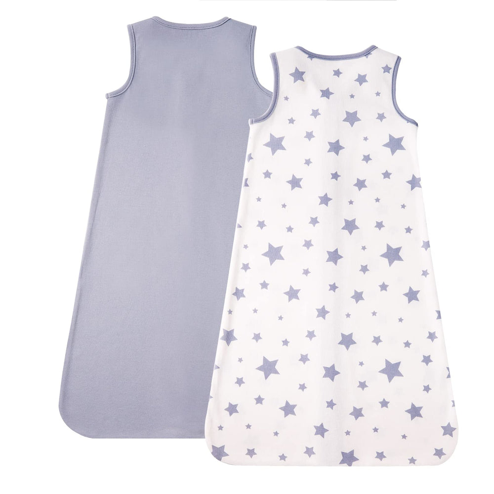 DaysU sleep sack two-pack with stars, easy diaper changes and warmth.