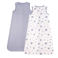 DaysU sleep sack two-pack with stars, easy diaper changes and warmth.