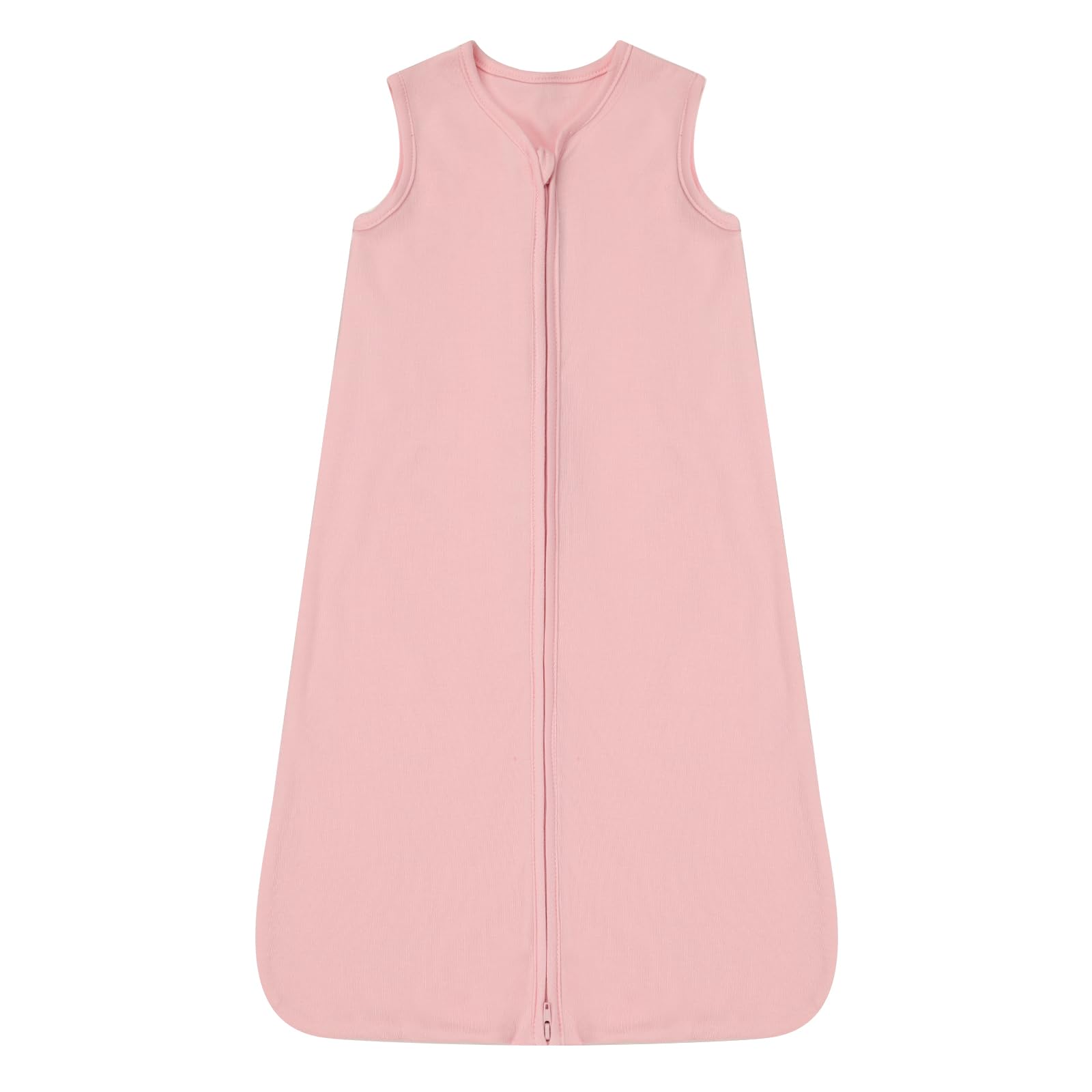 DaysU cotton baby sleep sack pink front view, soft breathable fabric for newborn skin