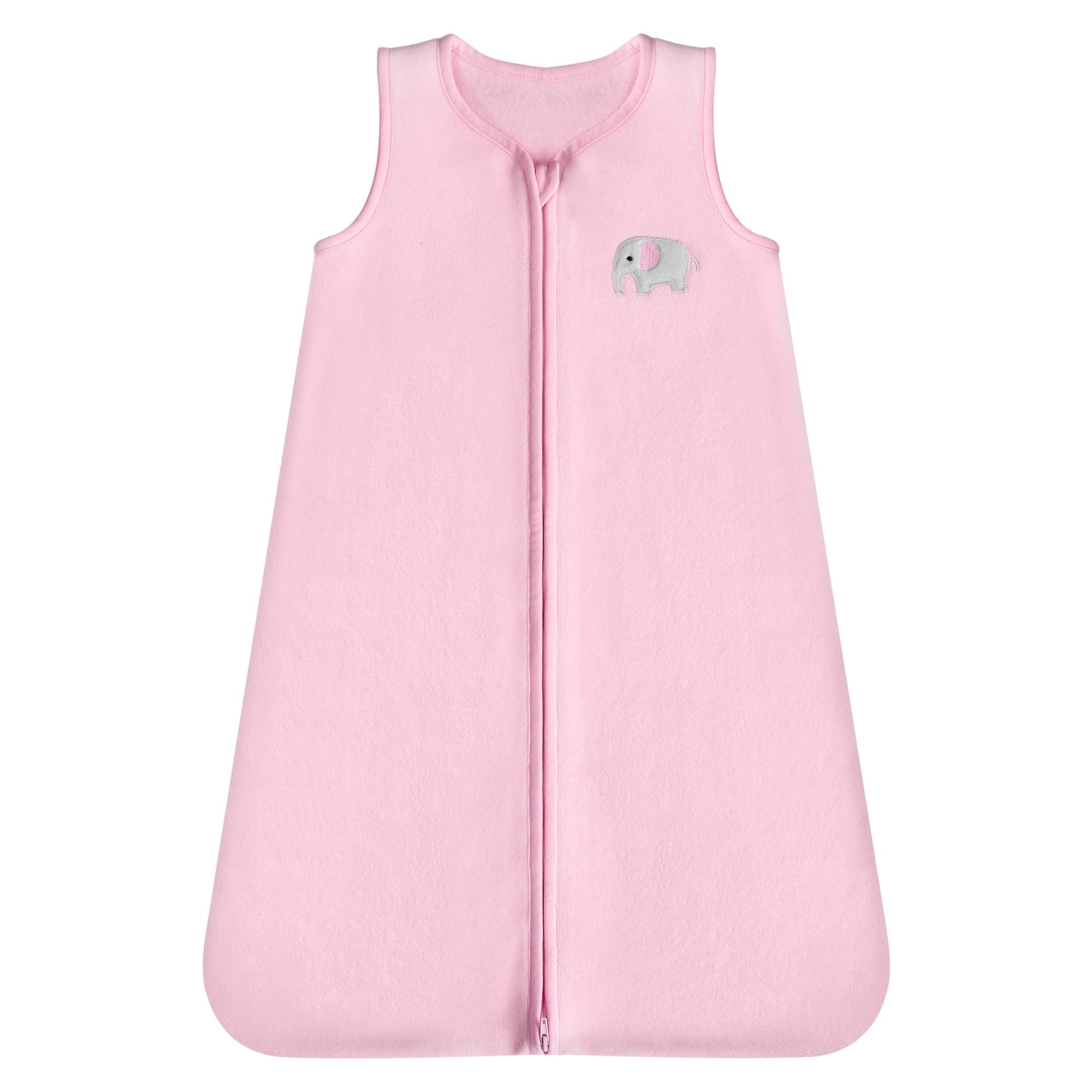 DaysU micro fleece sleep sack with pink elephant pattern offers cozy comfort for naps