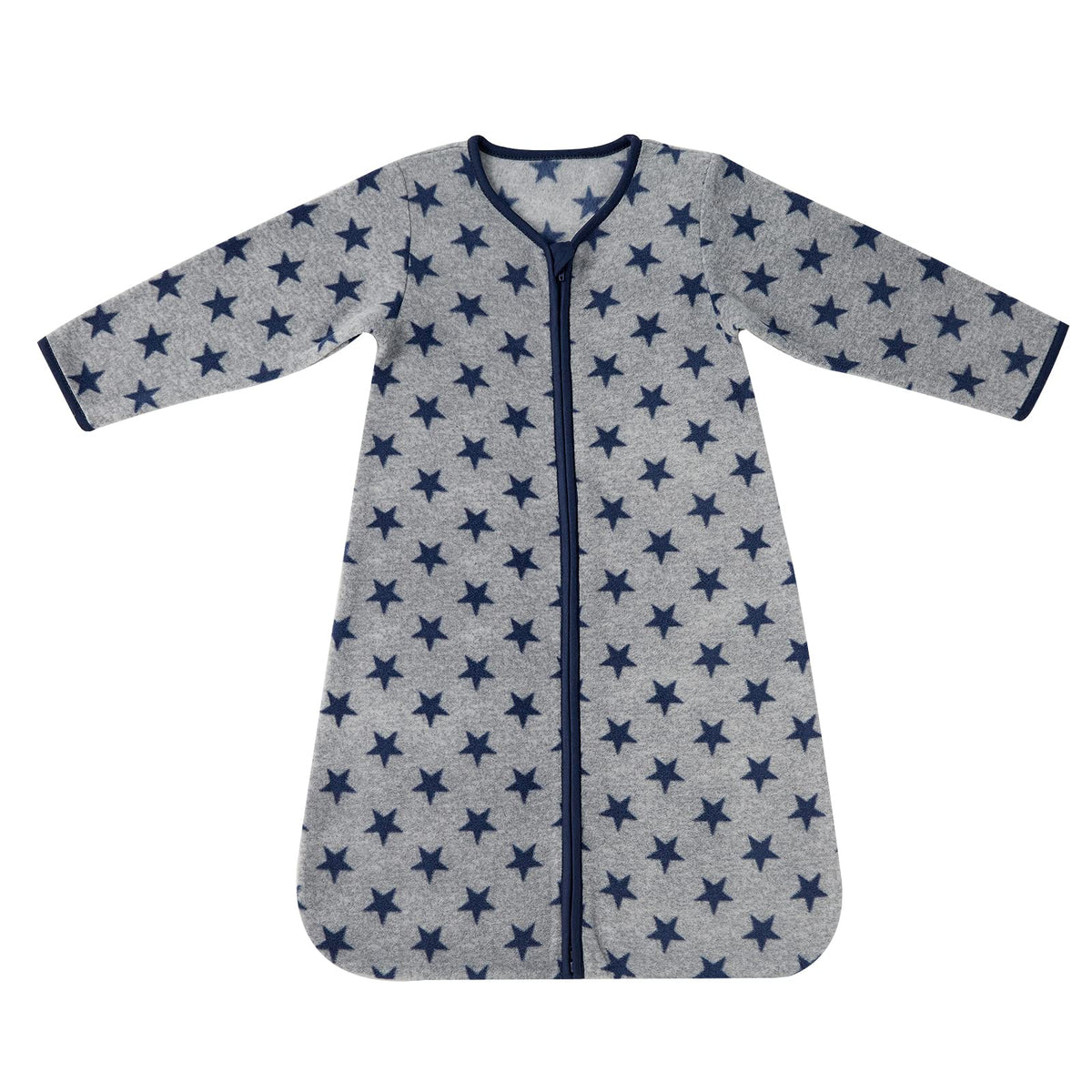 DaysU micro fleece sleep sack in navy star pattern for cozy naps.