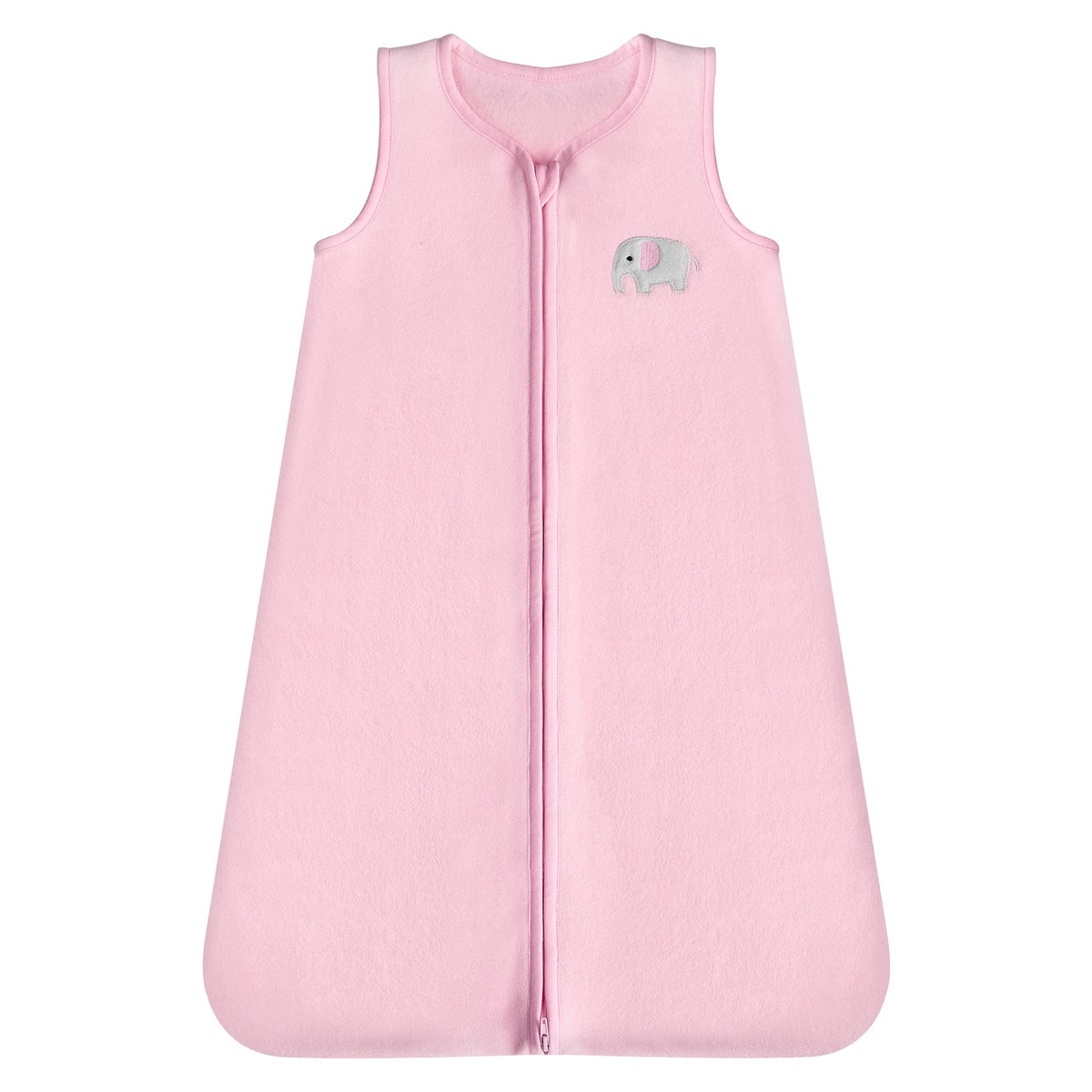 DaysU micro fleece sleep sack with pink elephant pattern for cozy sleep