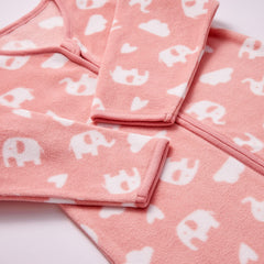 DaysU sleep sack shows two-way zipper for easy dressing and diaper changes.
