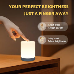 DAZZY DOT portable night light in a nursery for hands-free feeding comfort.