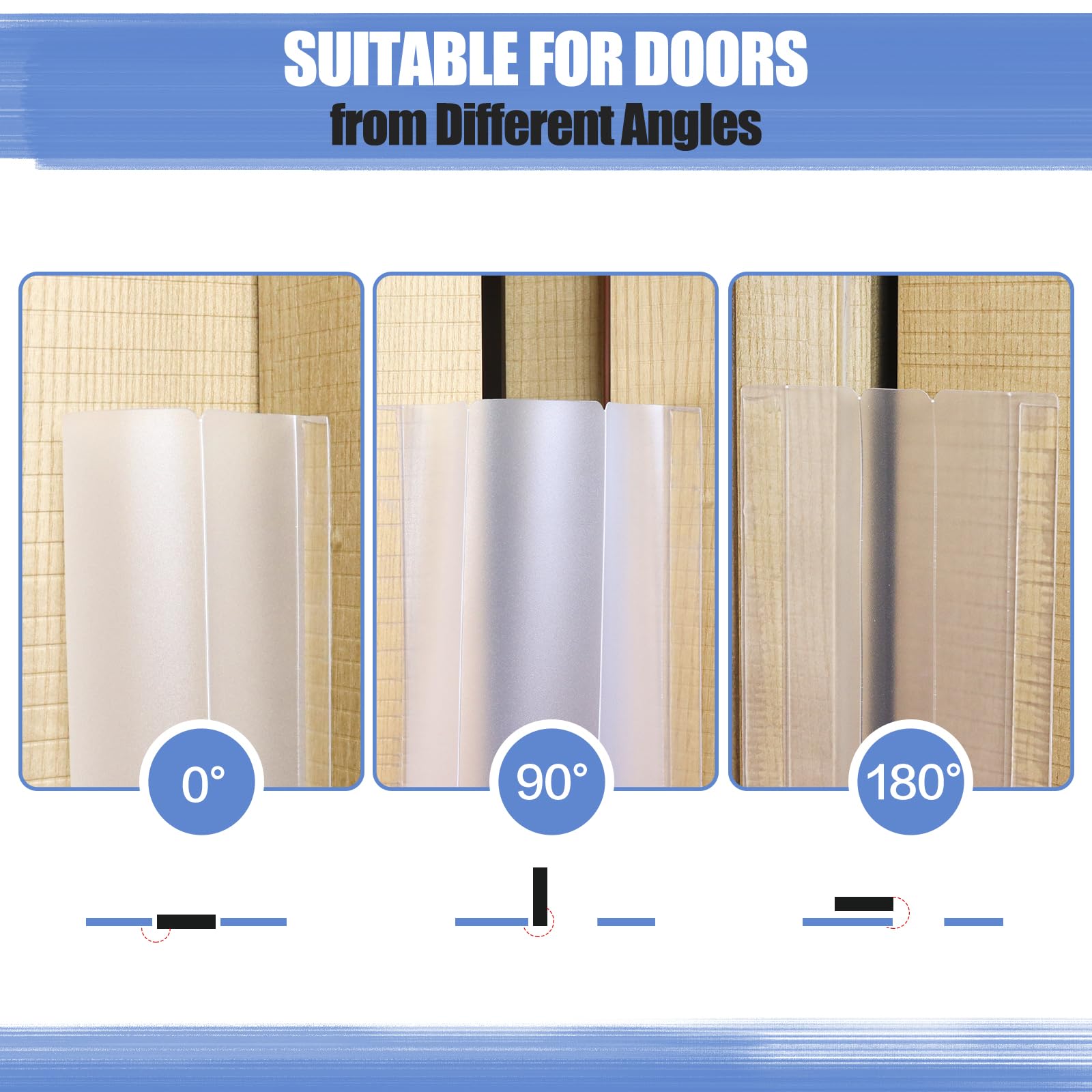 DBHXXMB-HH adhesive-back guard fitting into door gap