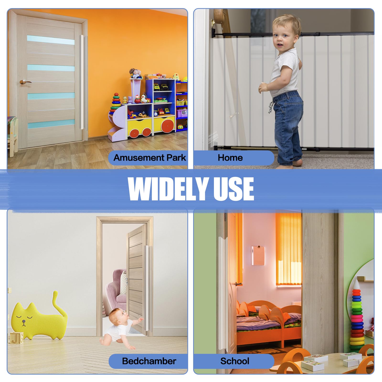 DBHXXMB-HH finger pinch door guard in-use at door gap for safety