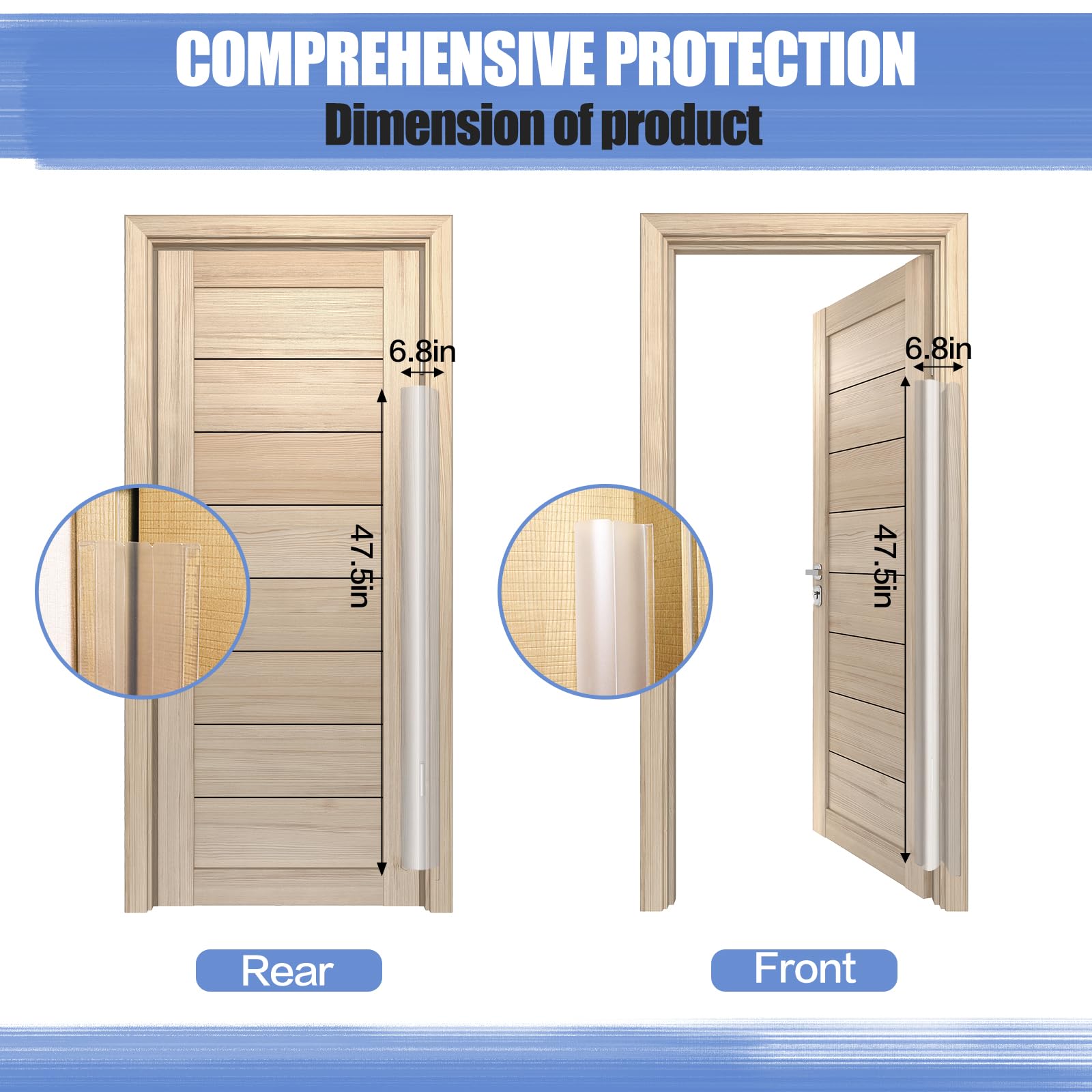 DBHXXMB-HH finger pinch door guard durable hinge-safe solution for homes