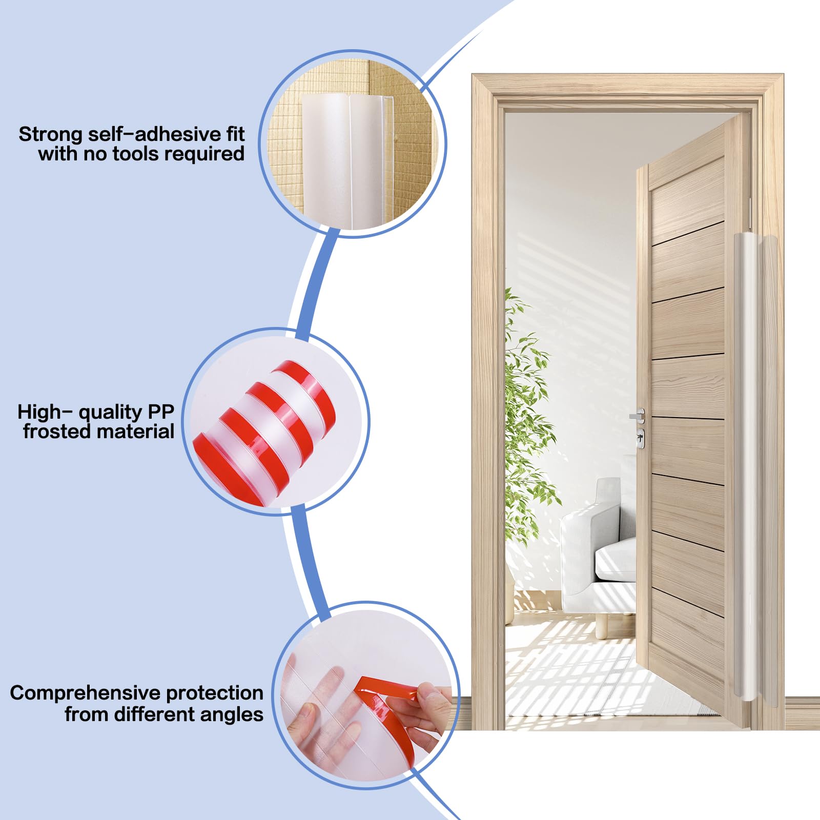 DBHXXMB-HH finger pinch door guard installation demo in action
