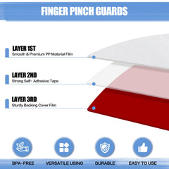 DBHXXMB-HH finger pinch door guard roll-up design offers versatile coverage