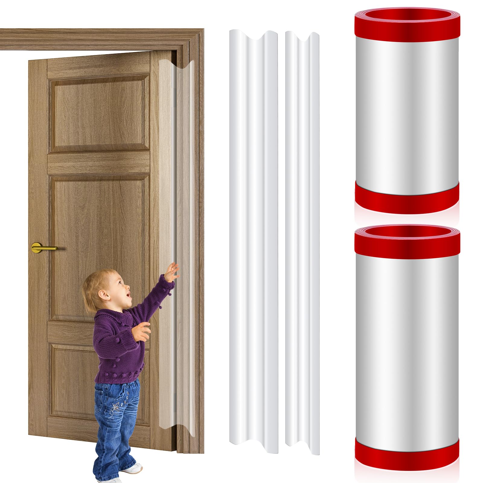 DBHXXMB-HH finger pinch door guard on hinge with adhesive for safety