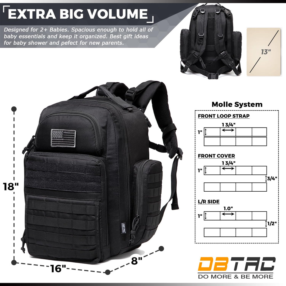 DBTAC laptop compartment accommodates a 13" laptop for work or travel.