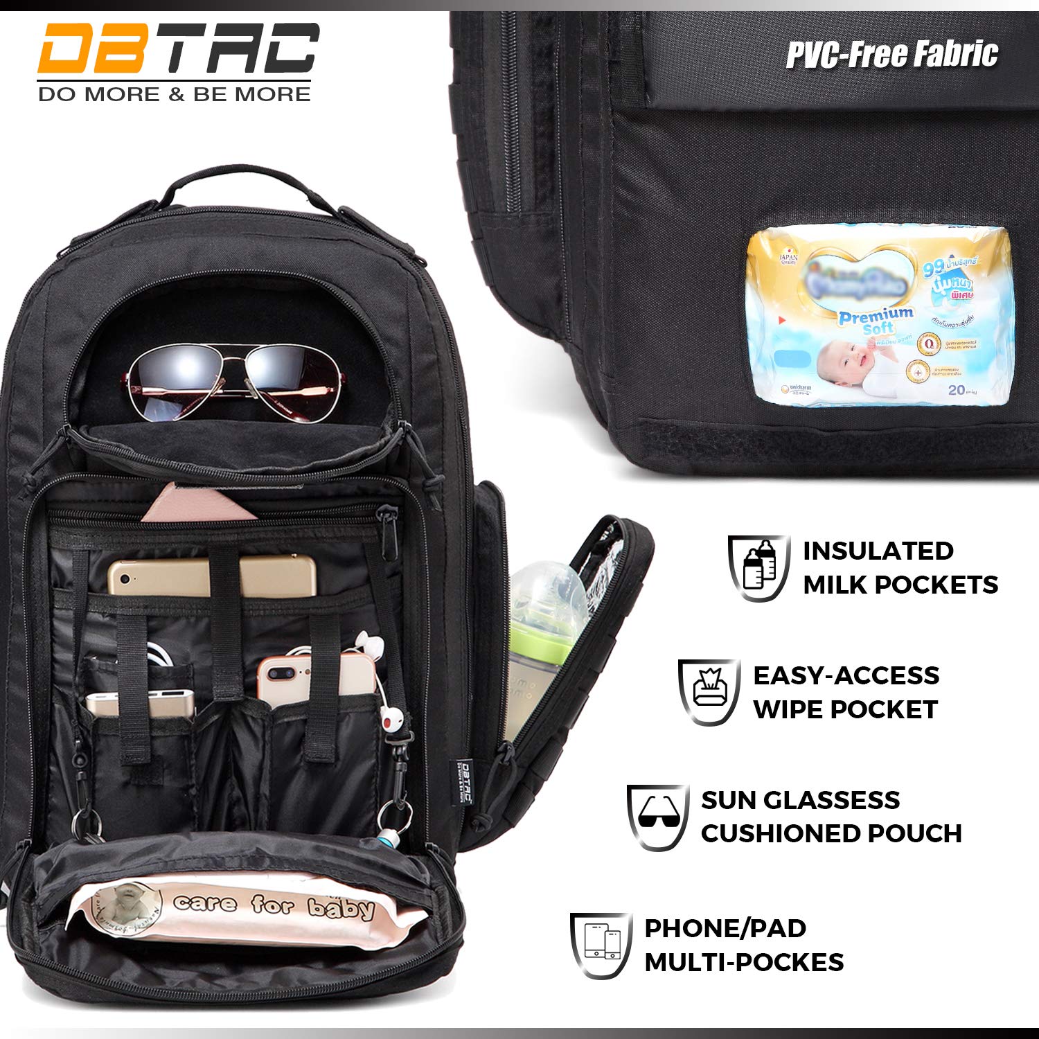 DBTAC MOLLE system adds modular storage for extras.