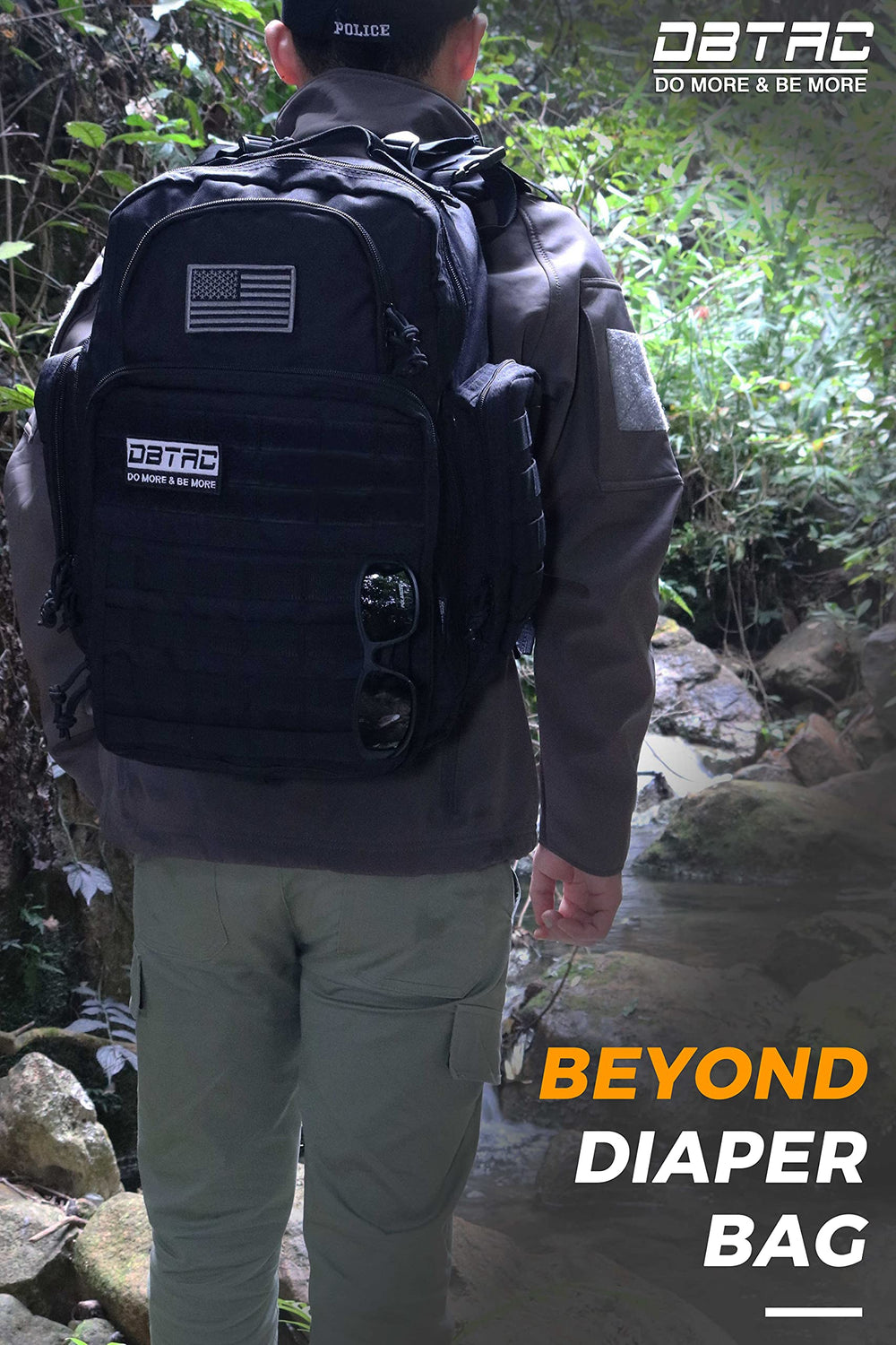 DBTAC wipe pocket provides fast access for quick cleanups.