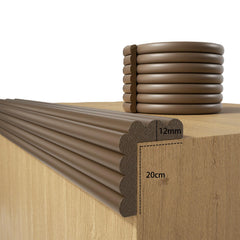DBYDBY baby proofing brown corner protector provides 6.56ft coverage for safe edge cushioning.