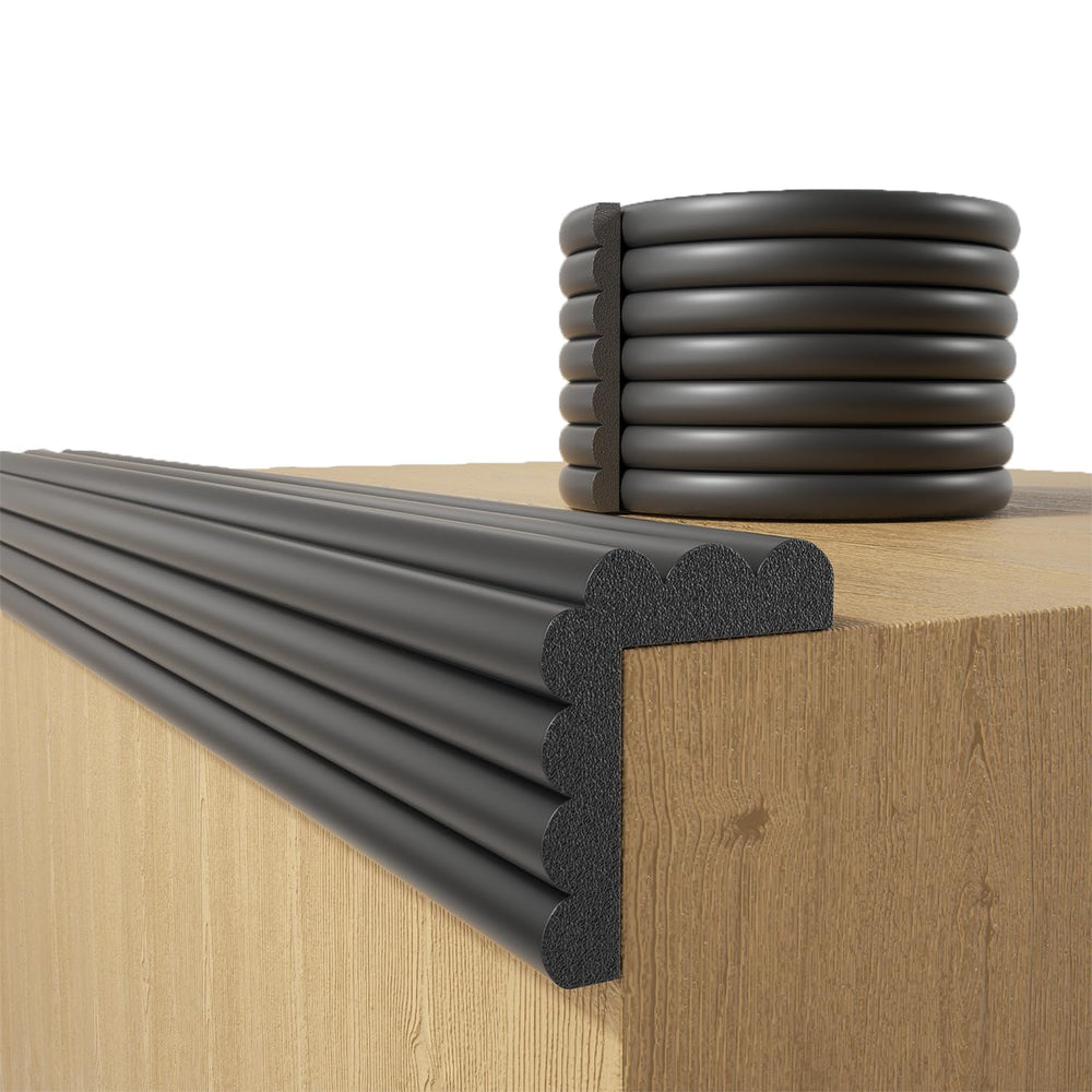DBYDBY baby-proofing wall corner protector shields furniture corners with soft, durable material.