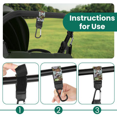 dcdcee diaper bag clip securely attaches without scratches