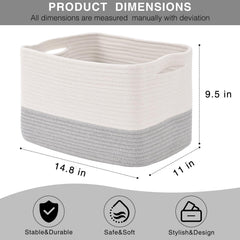 Dcerzxzci shelf organizer basket provides ample space for items on a shelf.