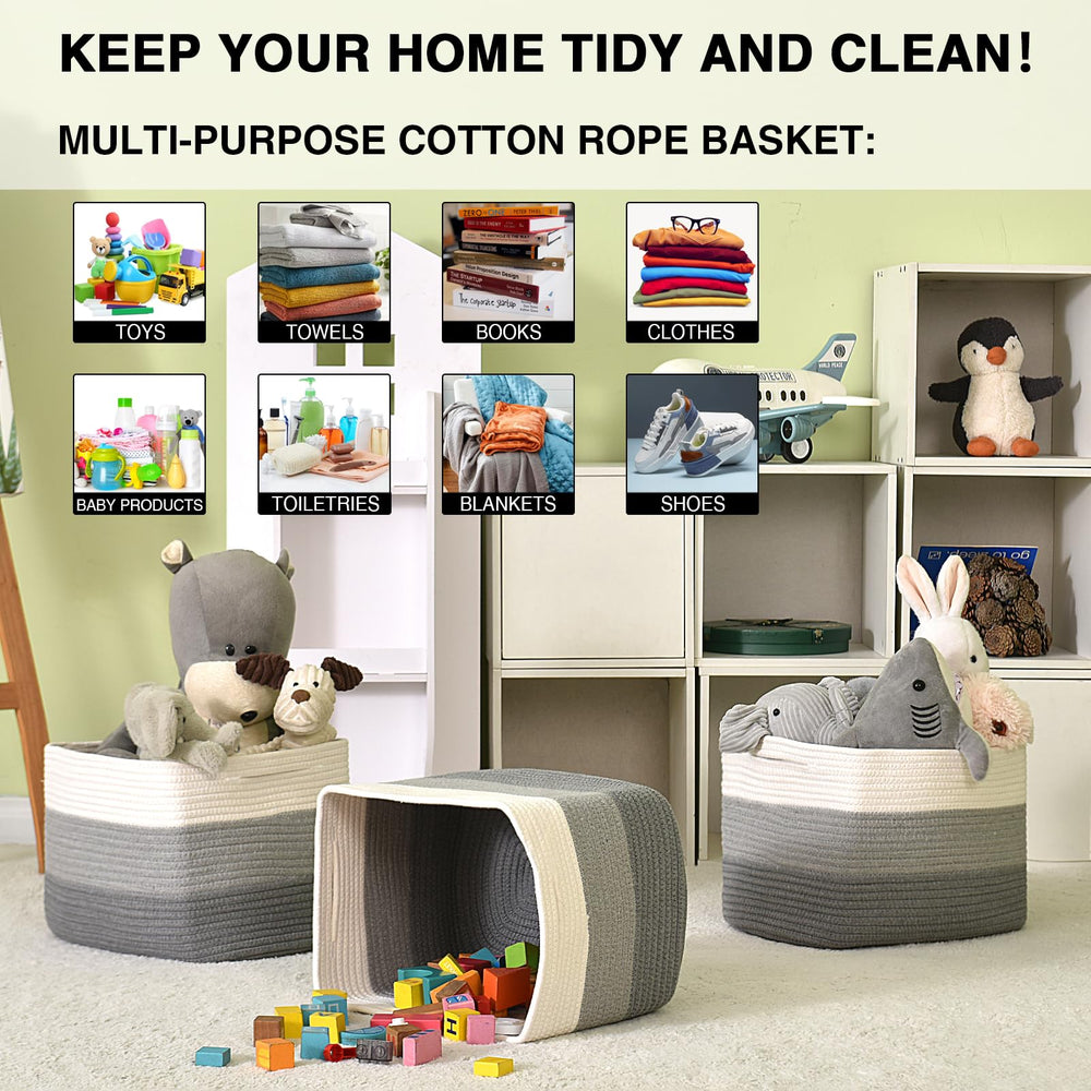 Dcerzxzci baskets in a living room setup blending storage and decor.