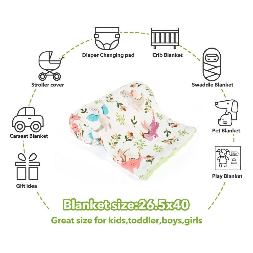 DCOOLGO Dragon Baby Blanket easy care, machine washable.