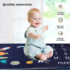 DCOOLGO newborn swaddle blanket star astronaut cozy wrap for newborns
