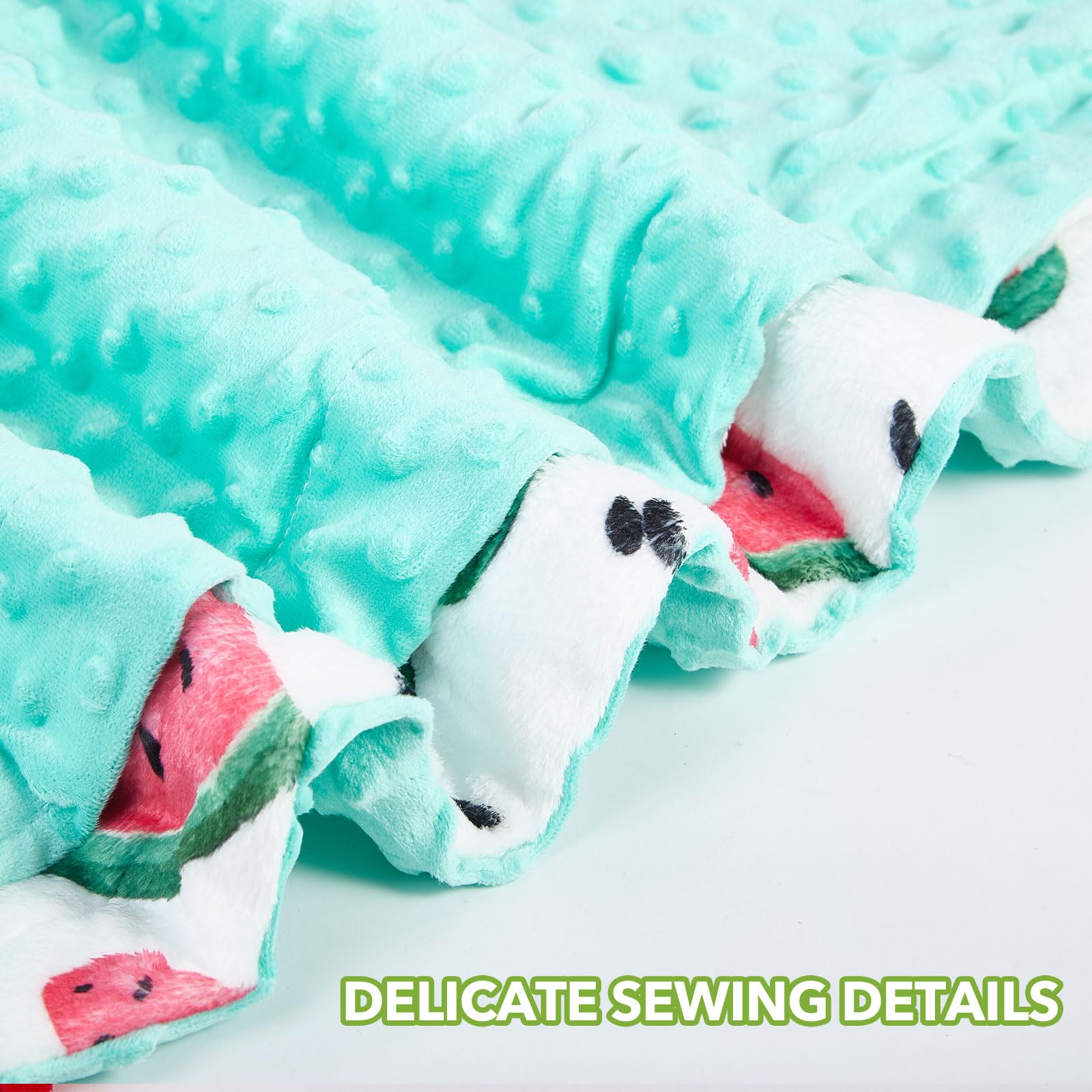 DCOOLGO Watermelon Blanket in crib for gentle, comfy sleep
