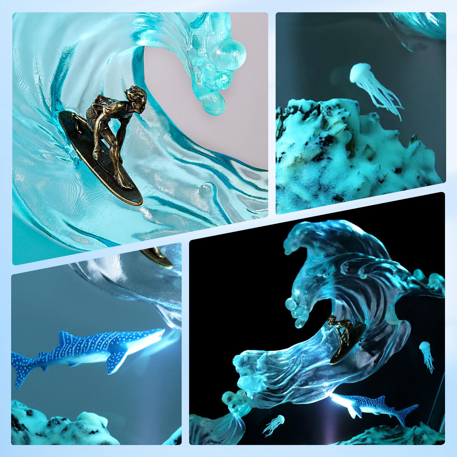 dcvbny surf-themed night light ideal for children's rooms and play areas