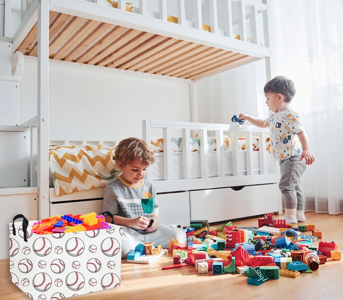 DDBASKET baby clothes hamper suitable for nurseries and laundry sorting.
