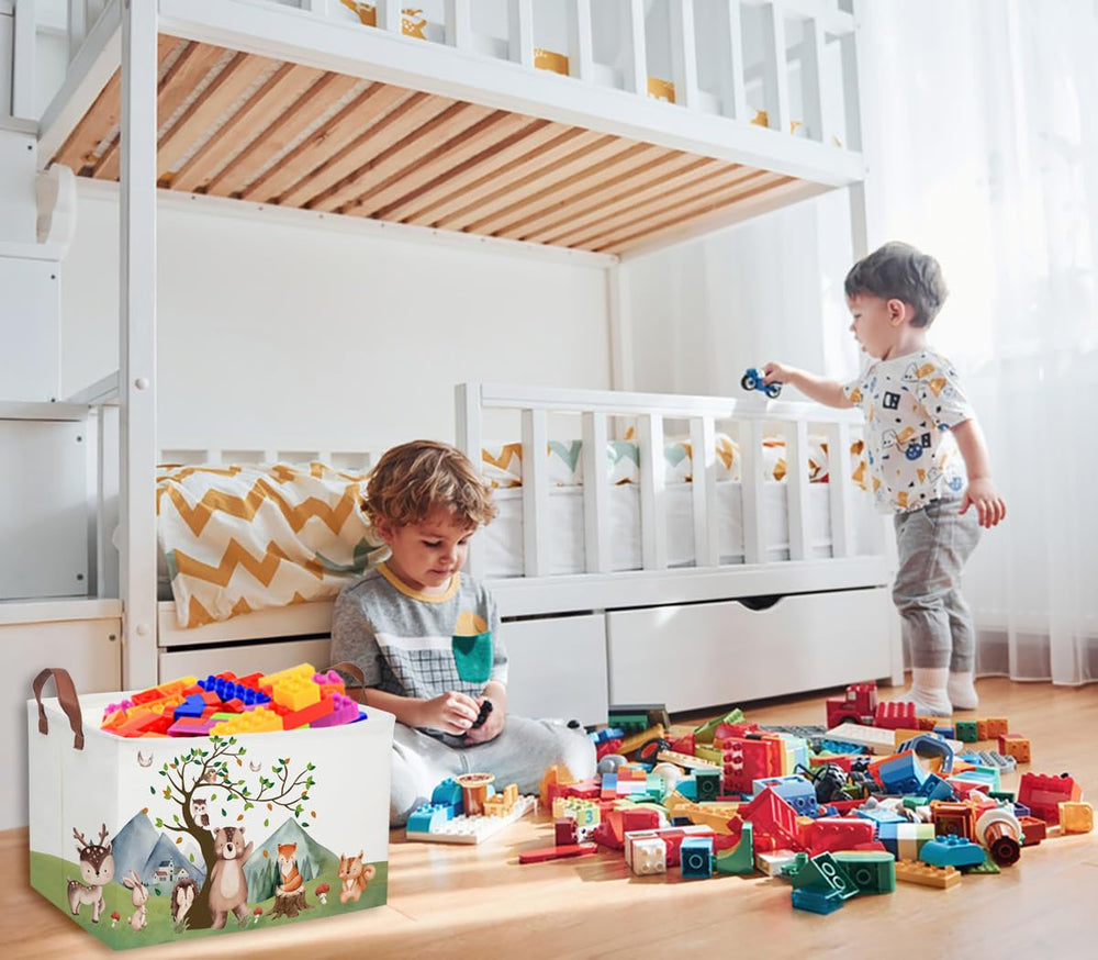 DDBASKET laundry hamper for dirty clothes in a kid's room.